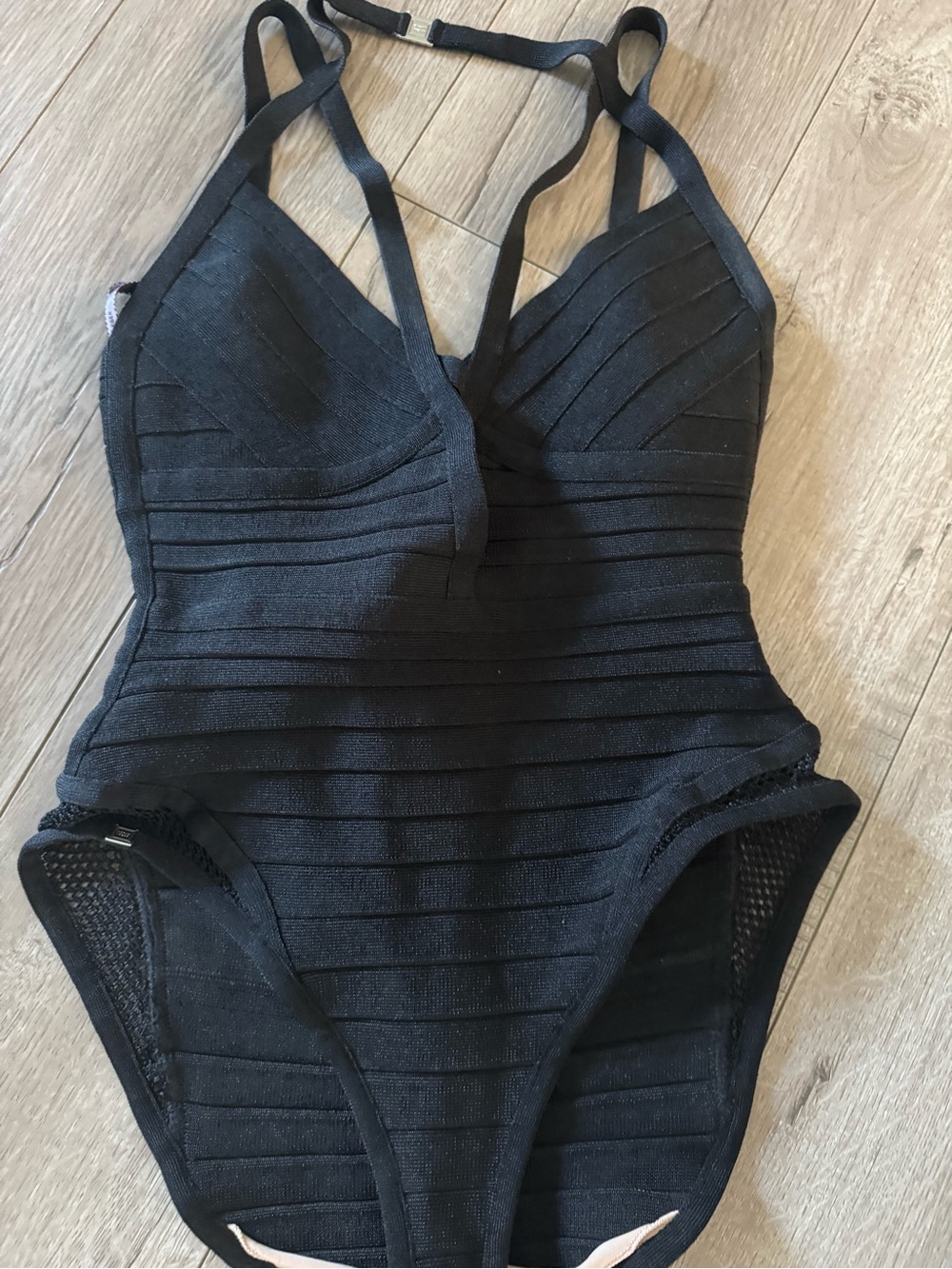 Herve Leger Black Bathing Suit